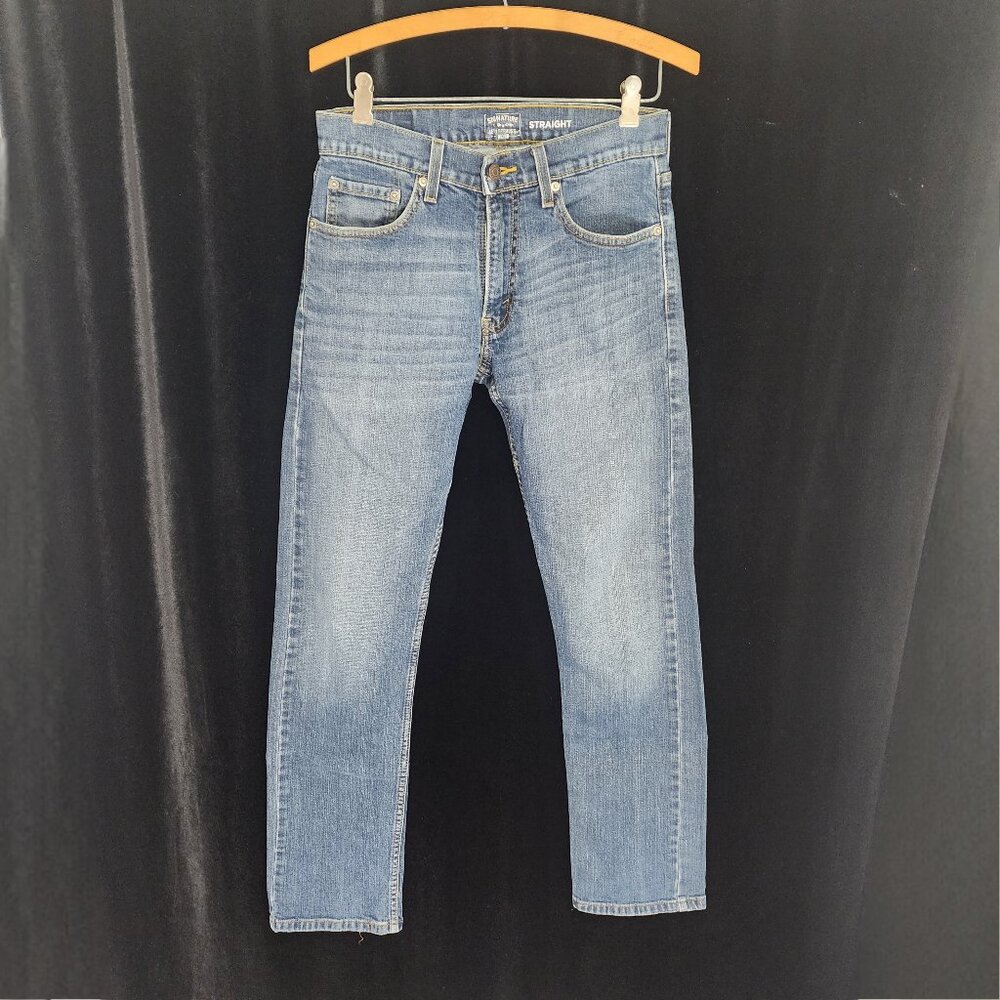 Levi Strauss Gold Straight Cut Signature Jeans W-29 L-32 Actual Fit 30.5"/31.5"